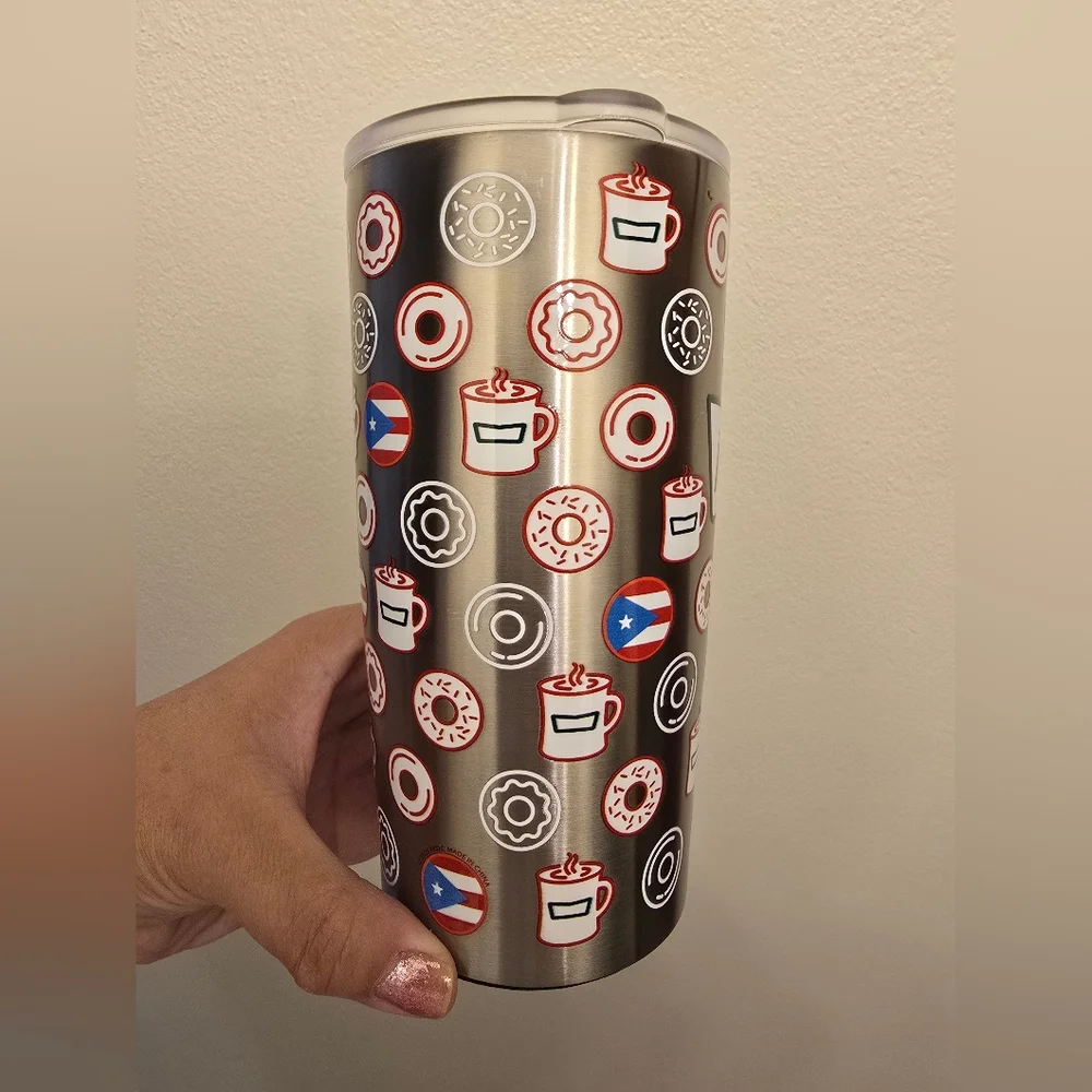 NWOT Krispy Kreme Puerto Rico Limited Edition Stainless Steel Tumbler - Picture 4 of 6